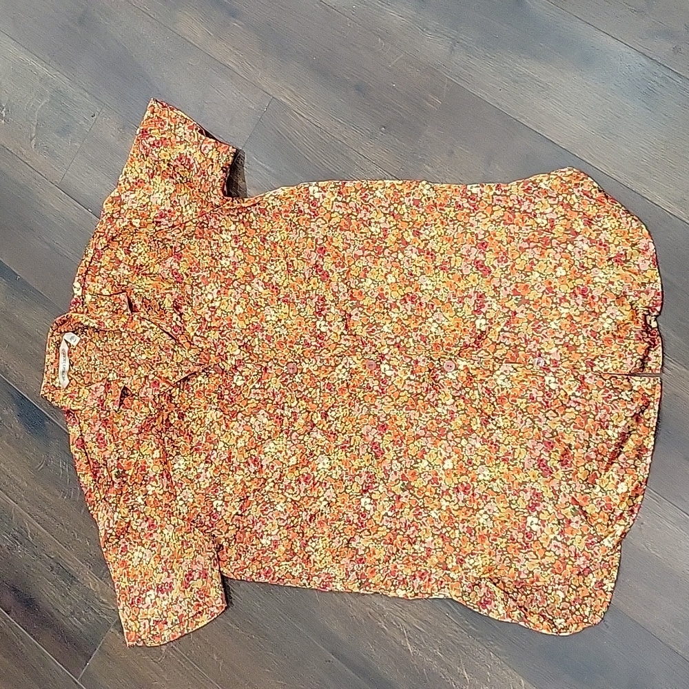 Victoria's Secret vintage  90s ditzy flower button downsleep shirt small